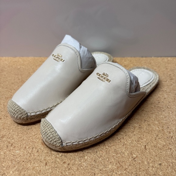 coach women's caley leather Espadrille G4840 - Picture 1 of 7
